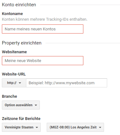 Google analytics konto erstellen