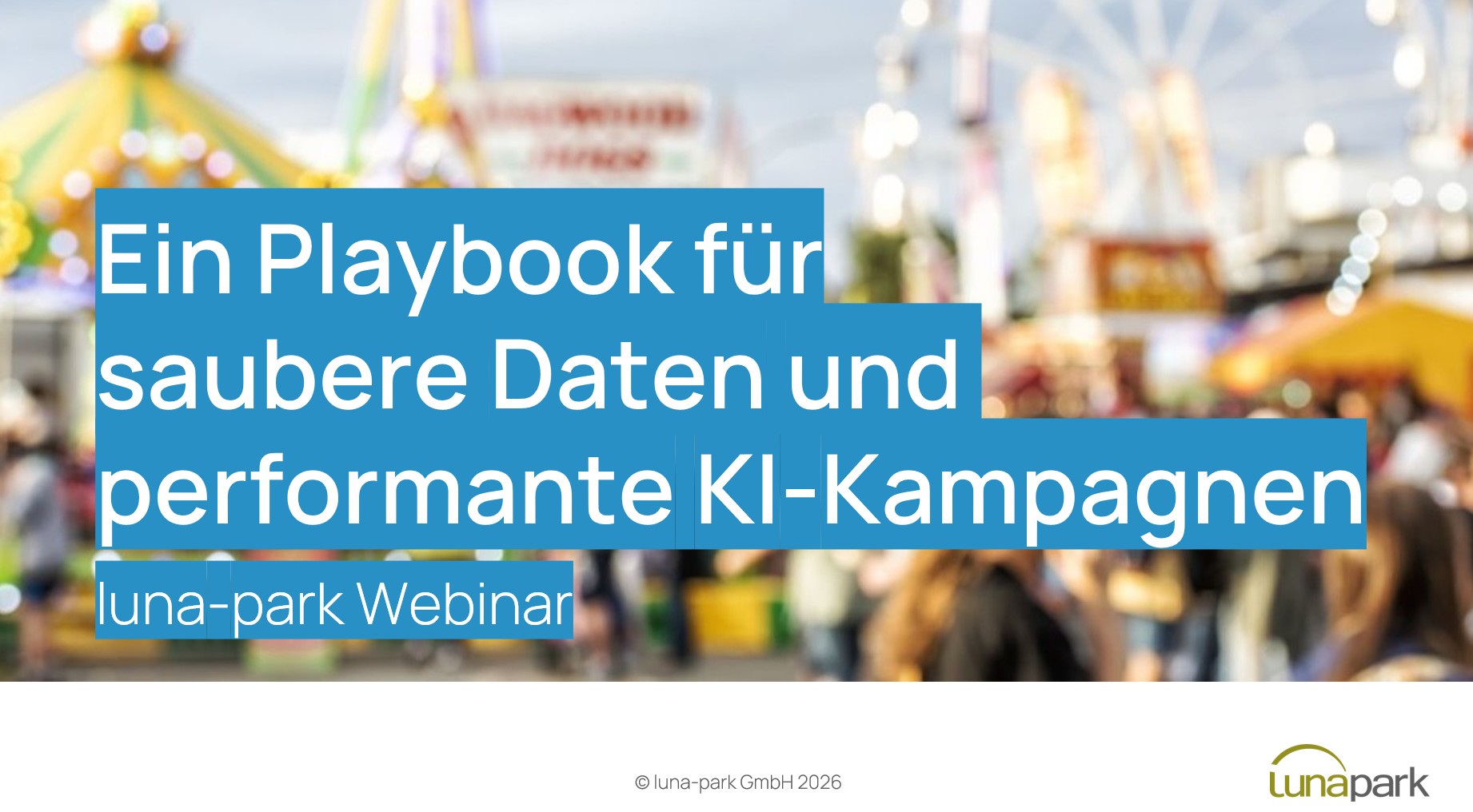 Play Book für Daten Webinar
